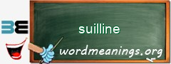 WordMeaning blackboard for suilline